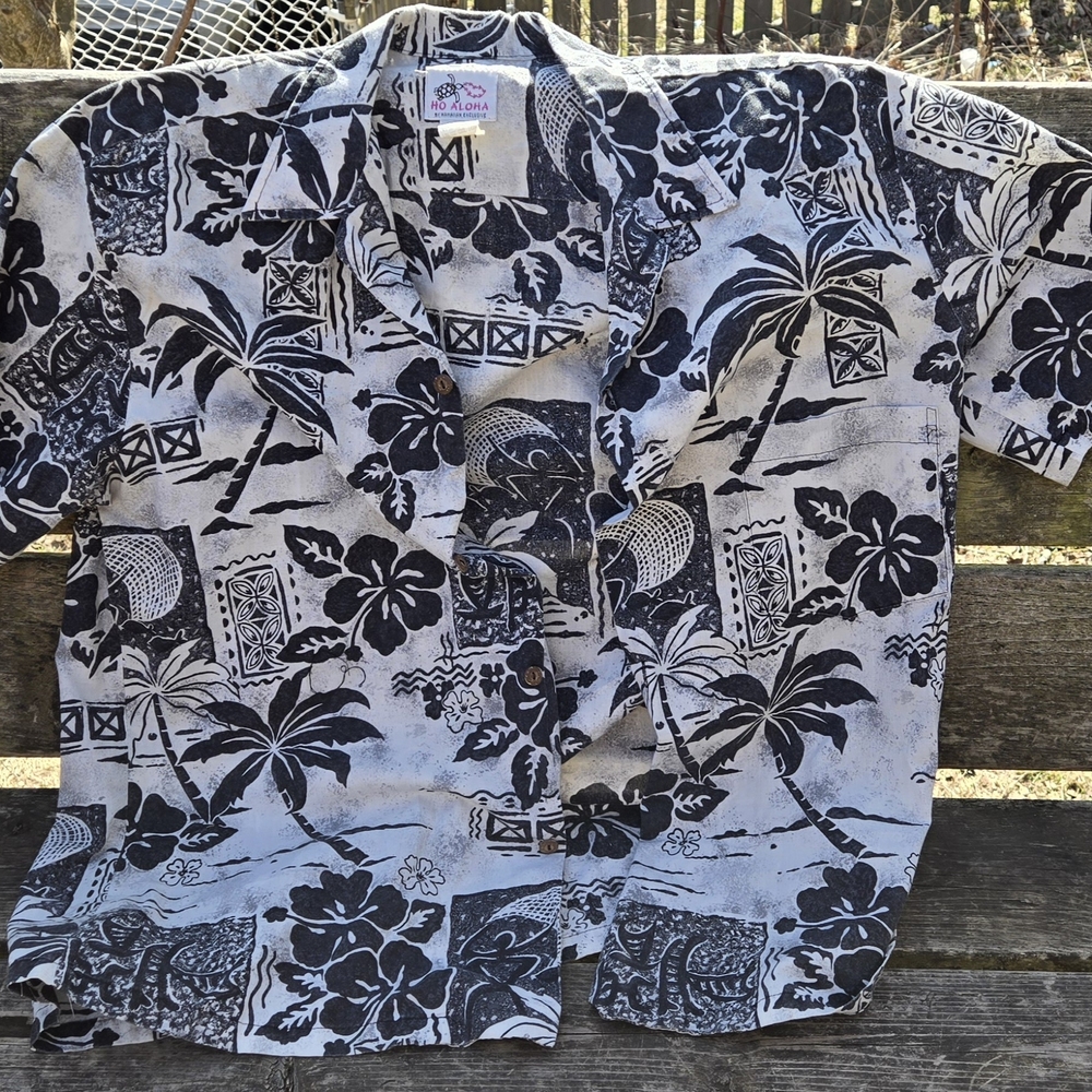 Black and White Men's Shirt